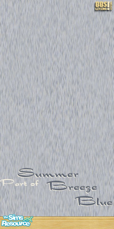 Sims 2 — Summer Breeze Blue, Wall by BetterbeSim — Wall, painted with molding. Let a fresh breeze enter you Sim's home.