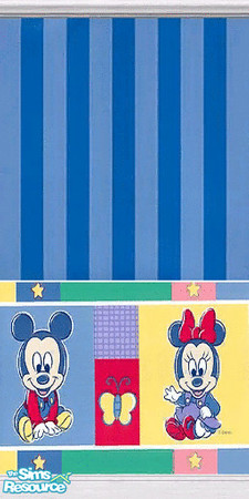 Sims 2 — Disney Wallpaper by Shakeshaft — A perfect choice for a childs room. ** TSRAA Member **