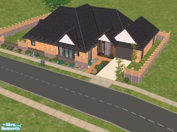 Sims 2 — Peace and quiet by beybi_angel11 — this private house has a fence stretching right around the lot and gives your