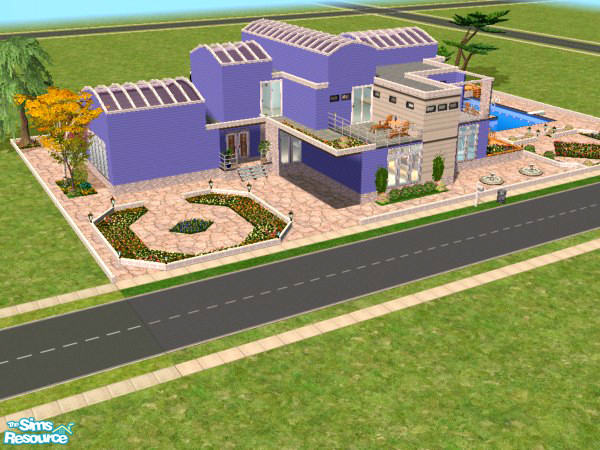 Sims 2 — Coipo by Andres-Chile — A modern house, with amazing gardens and terraces and a very contemporary design. The