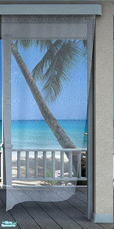 Sims 2 — Bay Through Window Wall Mural - Panel 3 by TrailRunner782 — A wall mural that looks like you can see the bay
