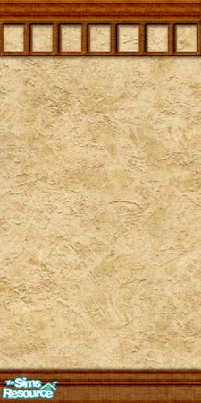 Sims 2 — Mission Stucco Wall by Nikki041498 — Warm stucco and dark wood trim to echo the woodwork in the furniture for