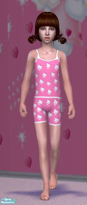 The Sims Resource | Hello Kitty PJ\'s