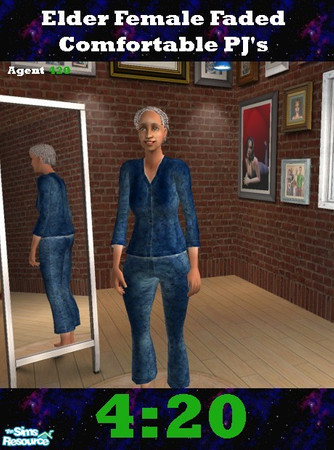 Sims 2 — Slightly Faded Blue Comfy PJ's by Agent420 — Sure these PJ's are a little worn down, but that's only because