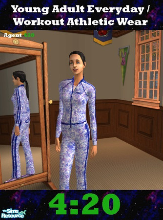 Sims 2 — Colorful Athletic Outfit 1 by Agent420 — This piece of Athletic Wear is very colorful. Wear this if you want to