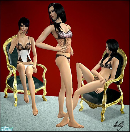 Sims 2 — Black Rose by *Holly — No mesh! Enjoy! ^^