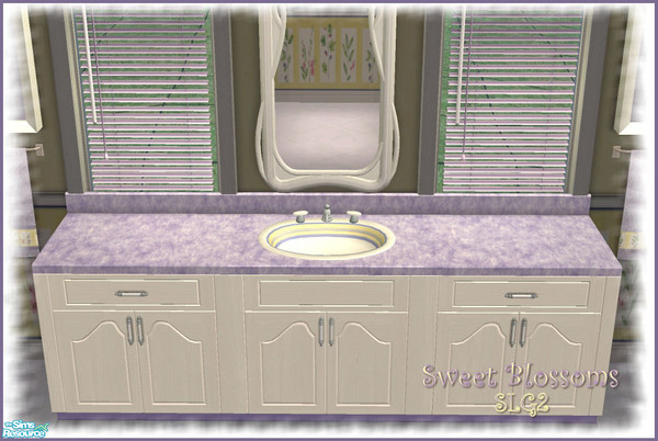 Sims 2 — Sweet Blossoms Bathroom Counter by SimsLvrGrl — As Summer draws to a close, the aroma of Sweet Blossoms lingers.