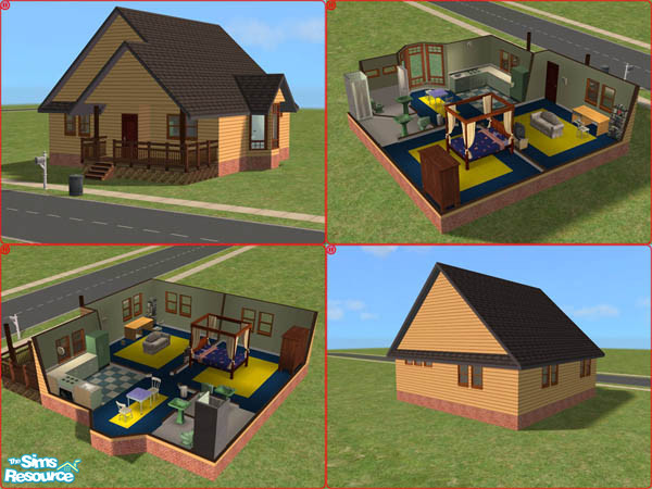 Sims 2 — Starter Home (recreated for Uni) by Bissela — 