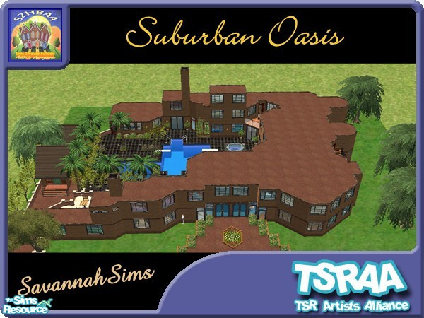 Sims 2 — TSRAA - S2HBAA - Suburban Oasis by oldmember_SavannahSims — The Suburban Oasis feels like a holiday resort with