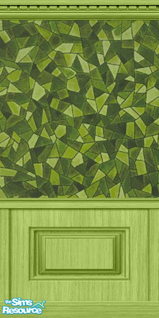 Sims 2 — Olive Love Mosaic Wall by auracyan — * TSRAA * Hand painted by beautiful young maidens using the tips of their