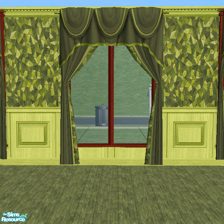 Sims 2 — Olive Love Curtains by auracyan — * TSRAA * Light can be harmful for oh so many reasons. If you put these