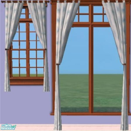 Sims 2 — Rags to Riches - "Ice Blue" by Crissie0721 — Set of 10 curtains to add personality and charm to any