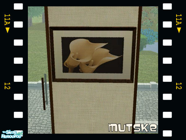 Sims 2 — Painting Sepia 05 by Mutske — I finally did it. My first Mesh. New painting, with a sephia touch. 