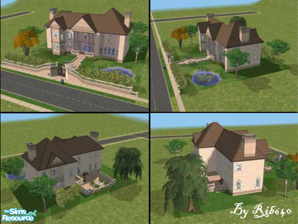Sims 2 — Petite Marie by Rib640 — Petite Marie (Little Mary, translated) is a small french villa with 2 bedrooms, 3