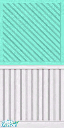 Sims 2 — Lt Green & White Wainscotting by darci321 — I am a TSRAA member and my creations can be used for TSR Lot