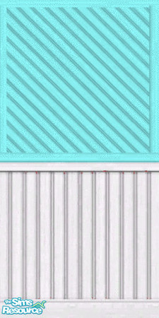 Sims 2 — Lt Blu & White Wainscotting by darci321 — I am a TSRAA member and my creations can be used for TSR Lot