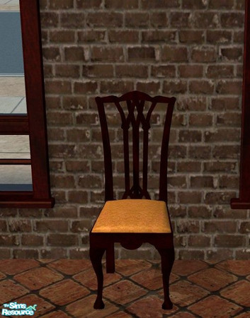 Sims 2 — Mahogany Kitchen - Chair by Malitia — Part of "Mahogany Kitchen" Set.
