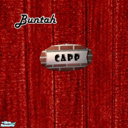 Sims 2 — Capp Nameplate by buntah — This one is for the Capp family. It requires the mesh for the House Name Plaque,