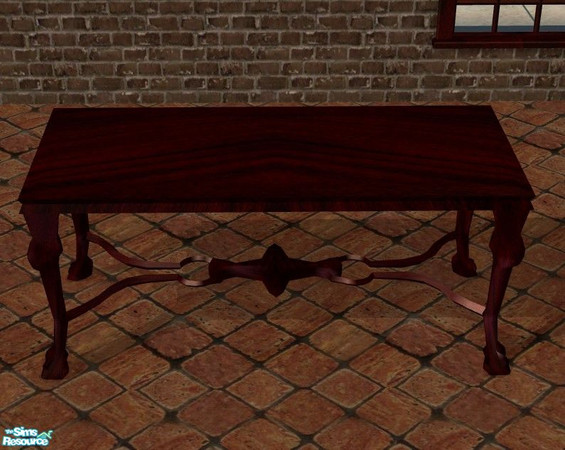 Sims 2 — Mahogany Kitchen - Table by Malitia — Part of "Mahogany Kitchen" Set.