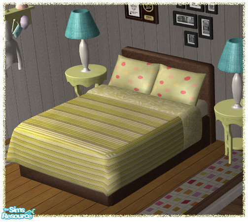 Sims 2 — Cottage beds - 4 by Sophel21 — recolors of nikisatez05 noosa bed mesh.