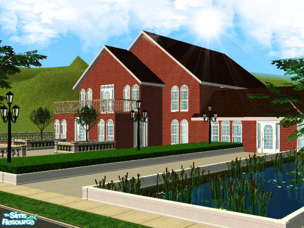 Sims 2 — Country House 5 by kissme87 — Here we got Country House with lake , pool & garage . Size of the lot is 4x4