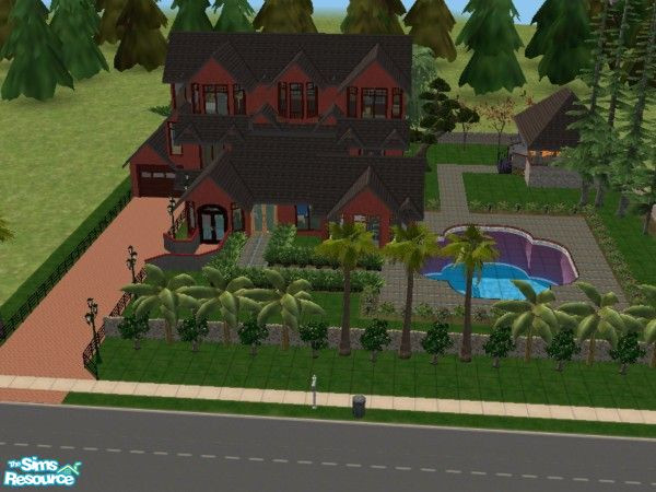 Sims 2 — The Best Four - Sweet House by alanmm115 — It has three bedrooms, two bathrooms. In the garde, there are a