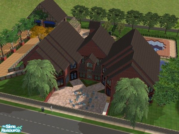 Sims 2 — The Best Four - House Of Riches by alanmm115 — This is the largest lot. It has two stories and capacity for five