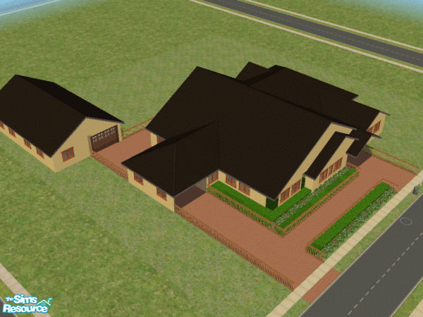 Sims 2 — 231023 by brittie — One of the bigger homes for your sims that needs their space. Features: Foyer, 2 covered