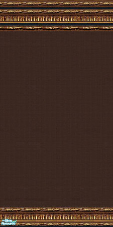 Sims 2 — jsf2RitzChocolateVelvet by jsf — Ornate, antiqued, gold mouldings hold dark, textured, rich chocolate velvet. 
