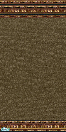 Sims 2 — jsf2RitzMoss by jsf — Ornate, antiqued, gold mouldings hold dark, textured, rich moss colored distressed velvet.