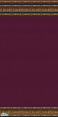 Sims 2 — jsf2RitzGrape by jsf — Ornate, antiqued, gold mouldings hold dark, textured, grape colored velvet. 