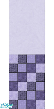 Sims 2 — Purple half tiled wall by jokerette — Part of my Purple Collection