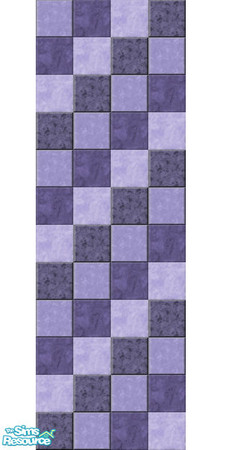 Sims 2 — Purple tiled wall by jokerette — Part of my Purple Collection