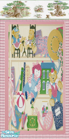 Sims 2 — bears and plaid wallpaper2 by ead425 — bears and plaids