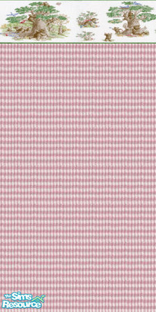 Sims 2 — bears and plaids wallpaper1 by ead425 — bears and small pink plaid