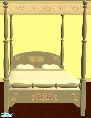 Sims 2 — TC40 Bedroom- Four Poster Bed by mom_of2boyz — This is a country style bedroom using the Textures from TC40. The