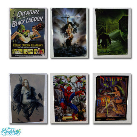 Sims 2 — Teen Guy Posters by 854242 — Posters for guys. Six recolors of the TEEN STYLE STUFF \"Hollywood