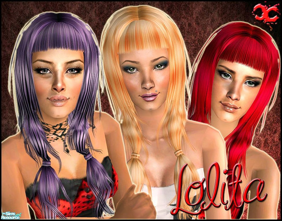 Sims 2 — Lolita by cippa1982 — 3 hair for our sims!