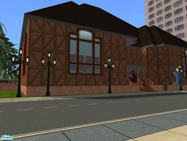 Sims 2 — Chez Tout by Wennebellah — A nice luxe restaurant. You can have a nice dinner,drink or you could just relax on