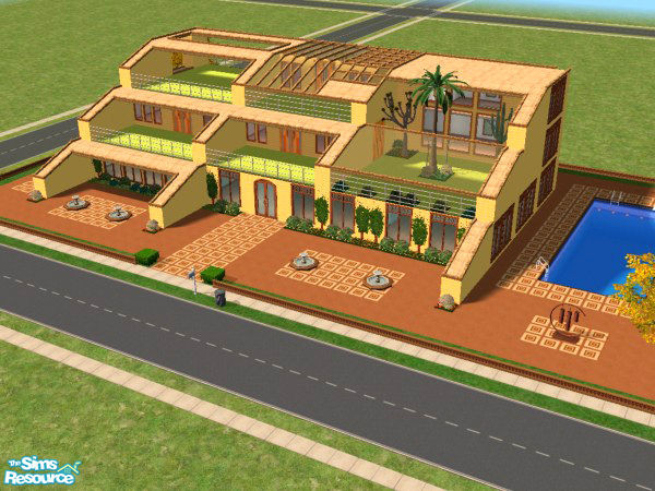 Sims 2 — Coati by Andres-Chile — A modern house with a very original design, with beautiful terraces and a nice garden in