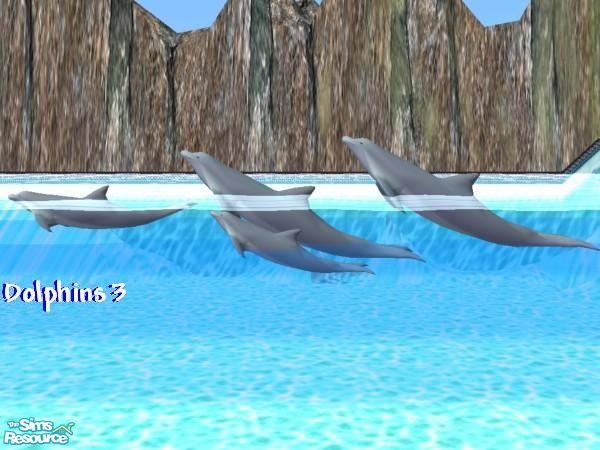 Sims 2 — Dolphins 3 by Suiryuue — Here's some Dolphins to add to your Sim Zoo. They were made for a pond. I used the
