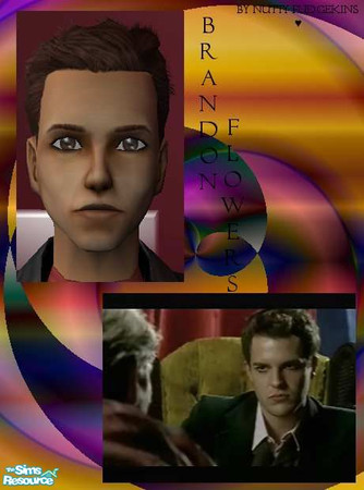 Sims 2 — Brandon Flowers from Mr. Brightside AMER by Nutty_Fudgekins — This Sim was made in Bodyshop and was modeled