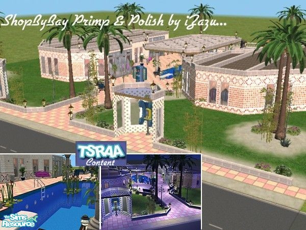 Sims 2 — ShopByBay Primp & Play by iZazu — A place to relax/exercise/primp/swim/shop/perform/play/eat and even meet