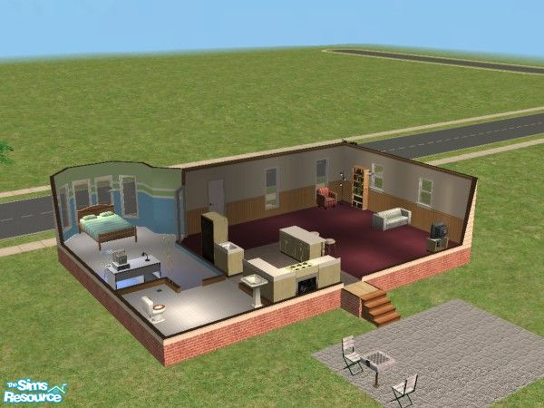 Sims 2 — Welcome Home #3 by nikkipoooo — The third in a series of 3, this is a nice little house for the single sims, or