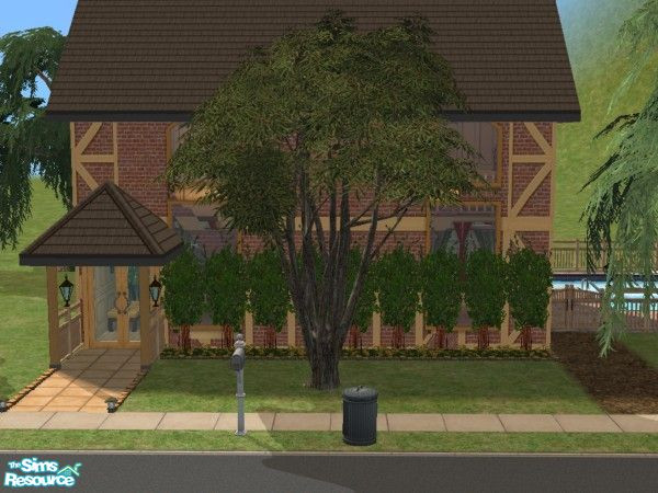 Sims 2 — Pleasant by Peasant by peasant007 — A pleasant, fully furnished house with modular stairs and a pool. Fit for