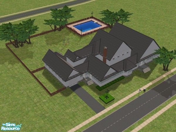 Sims 2 — Family Home by jubamommy2 — Spacious yet cozy family house. One floor; two bedrooms, one bathroom, living/dining