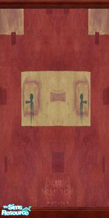 Sims 2 — Modern Living Room Wall 1 by TSR Archive — Modern Living Room Wall 1 in an Abstract Design, part of the Modern