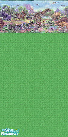 Sims 2 — Boy's Bedroom Wall Collection 4 by queenmab75 — A wall suitable for a boy's bedroom. Part of a set. *TSRAA