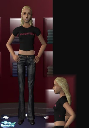 Sims 2 — Pink Punkyfish logo top (teen) by law3 — 