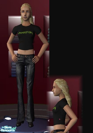 Sims 2 — Lime Punkyfish logo top (teen) by law3 — 